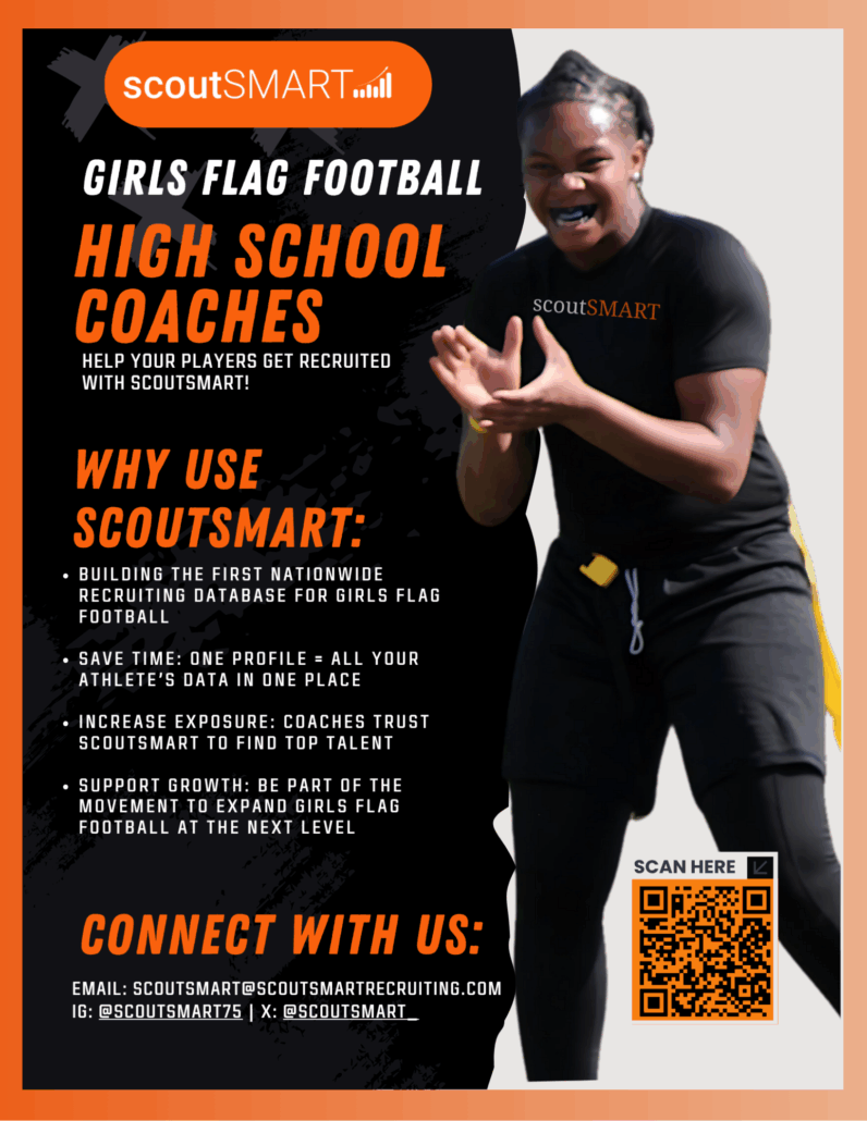 High School Flag Football Coach Flyer