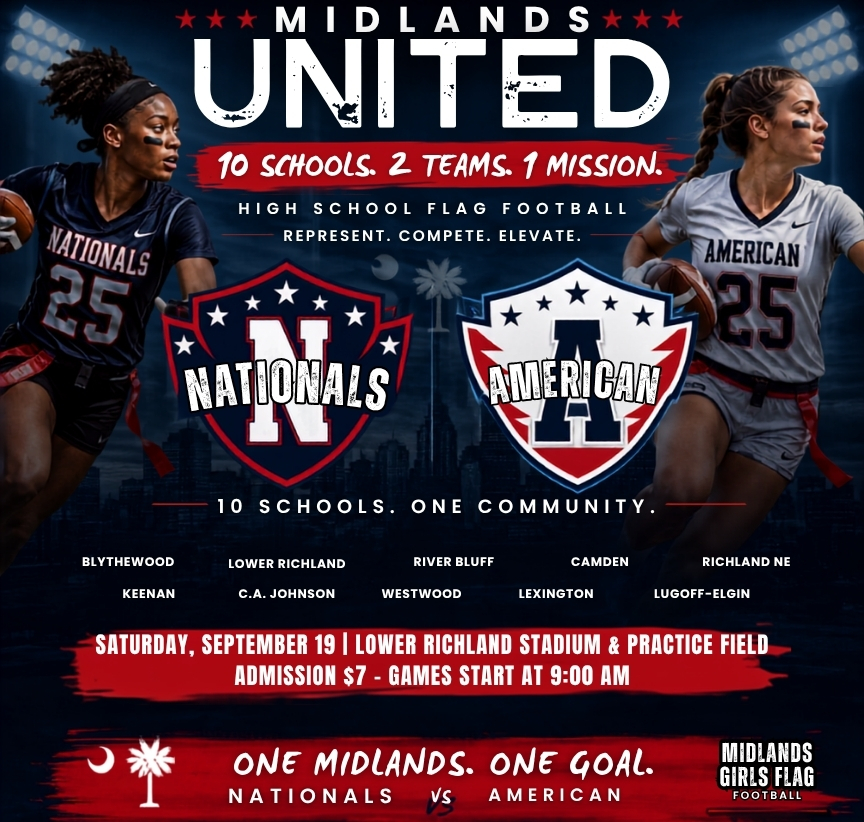 Midlands Girls Flag Football Flyer